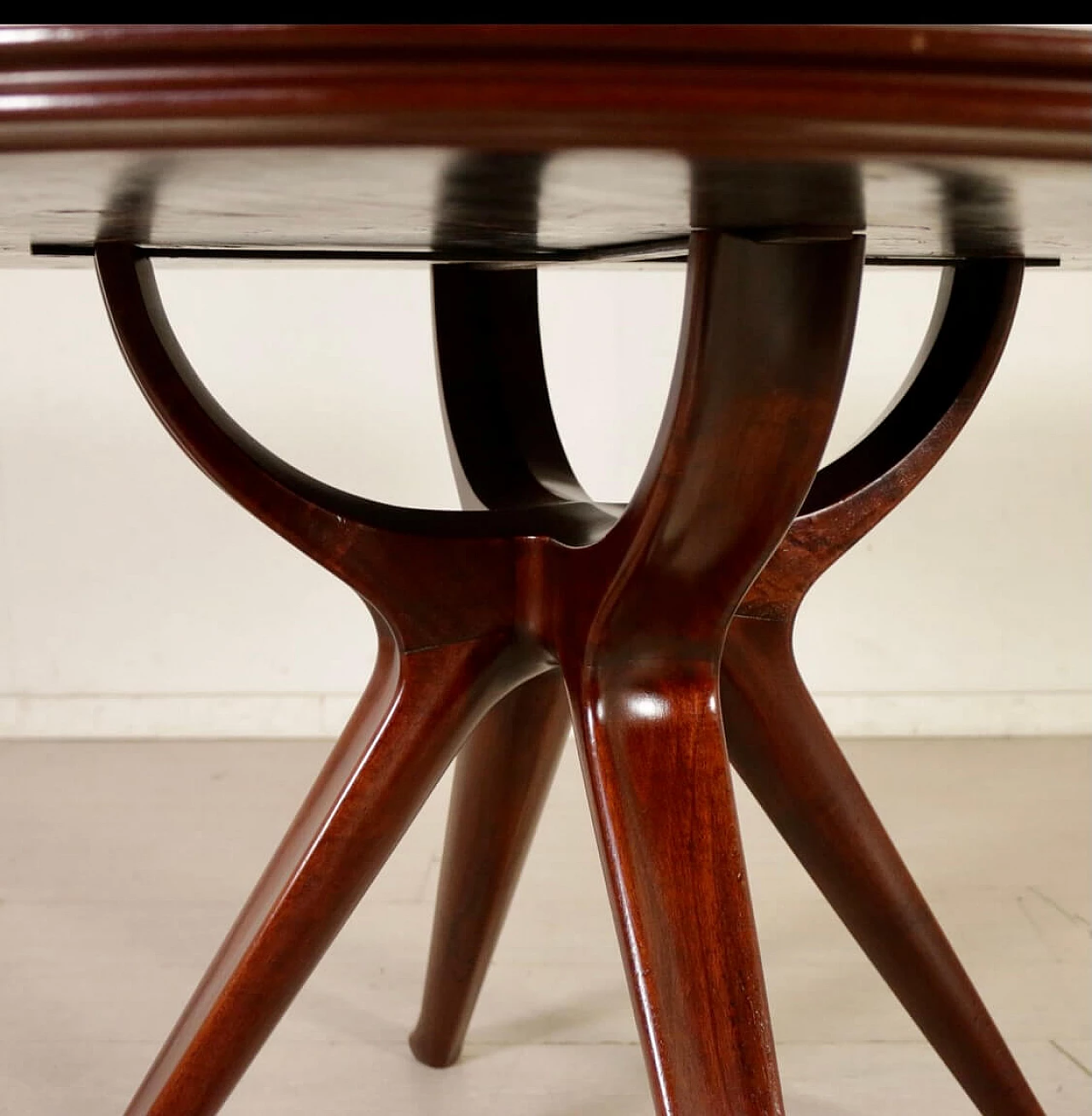 Tavolo in mogano di Osvaldo Borsani per Atelier Borsani, anni '50 1199142
