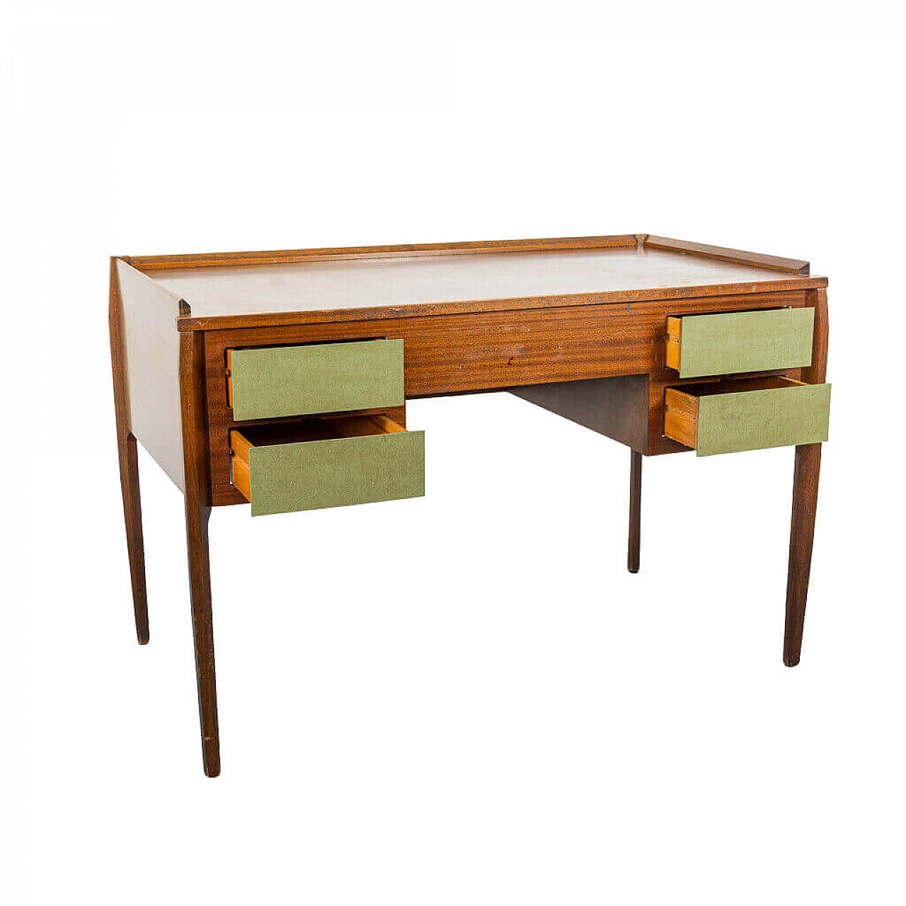Formica and brass writing desk by Vittorio Dassi, 1950s 1199187