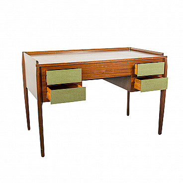 Formica and brass writing desk by Vittorio Dassi, 1950s