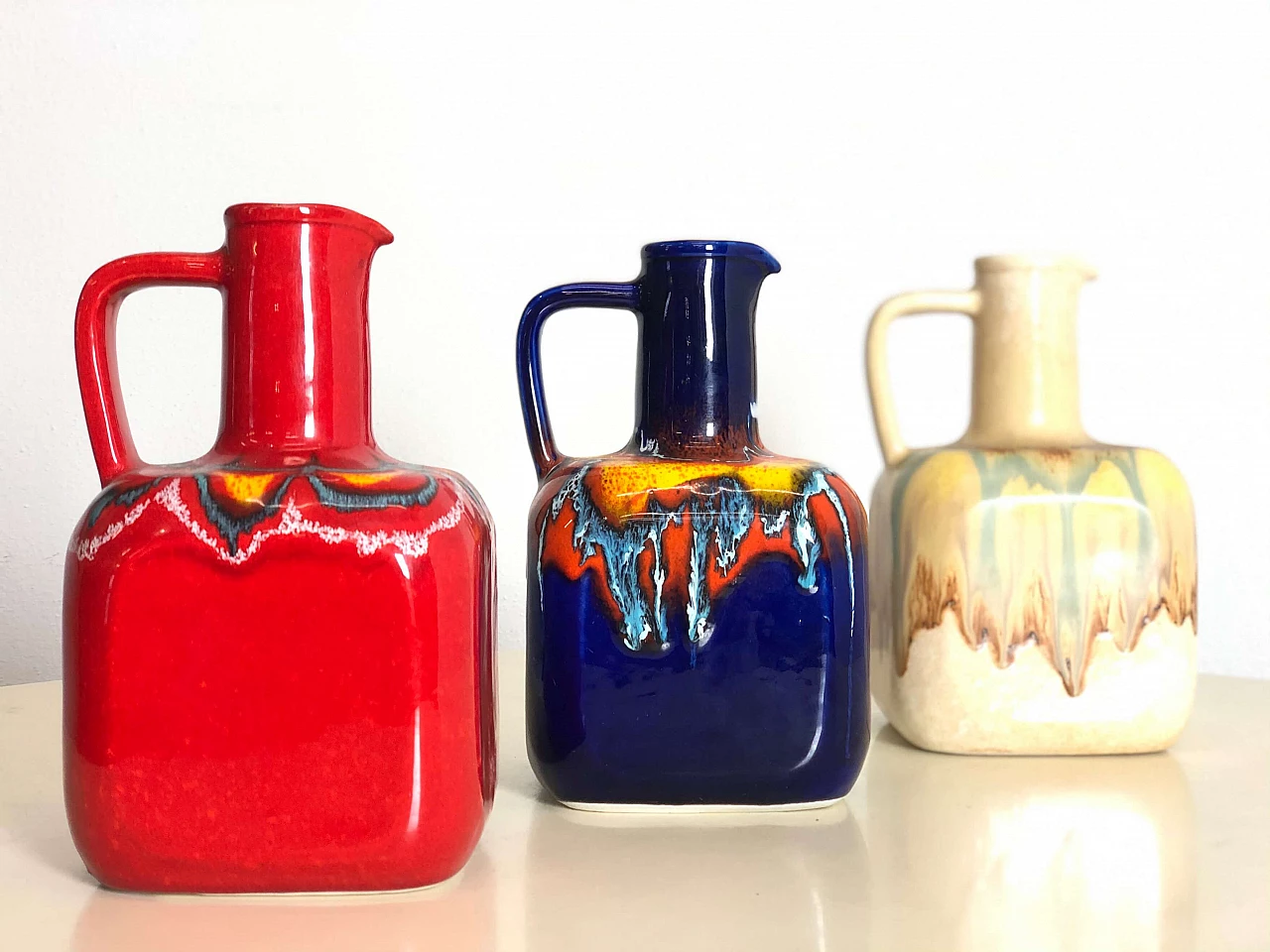 3 Ceramic vases, 70s 1199412