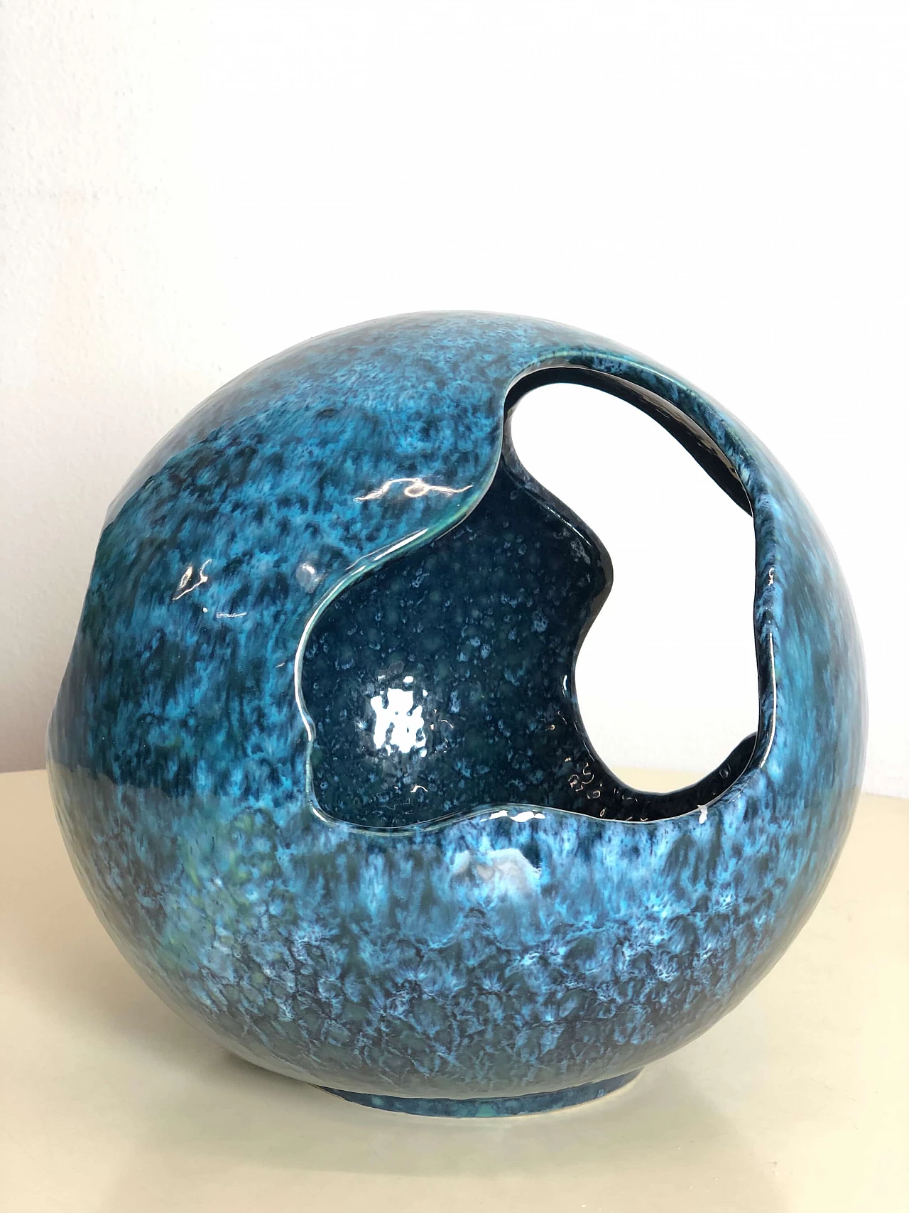 Vaso Modernista in ceramica, anni '70 1199414
