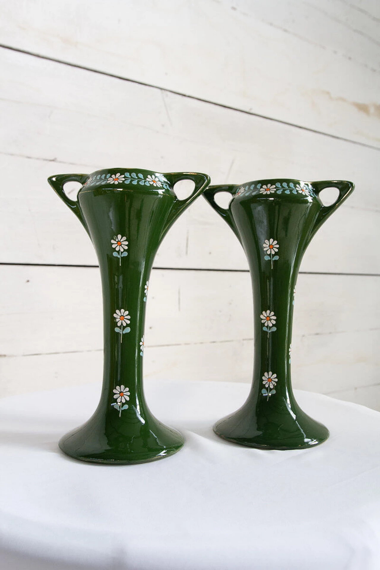 Pair of Barboutine Art Nouveau vases, early '900 1199482