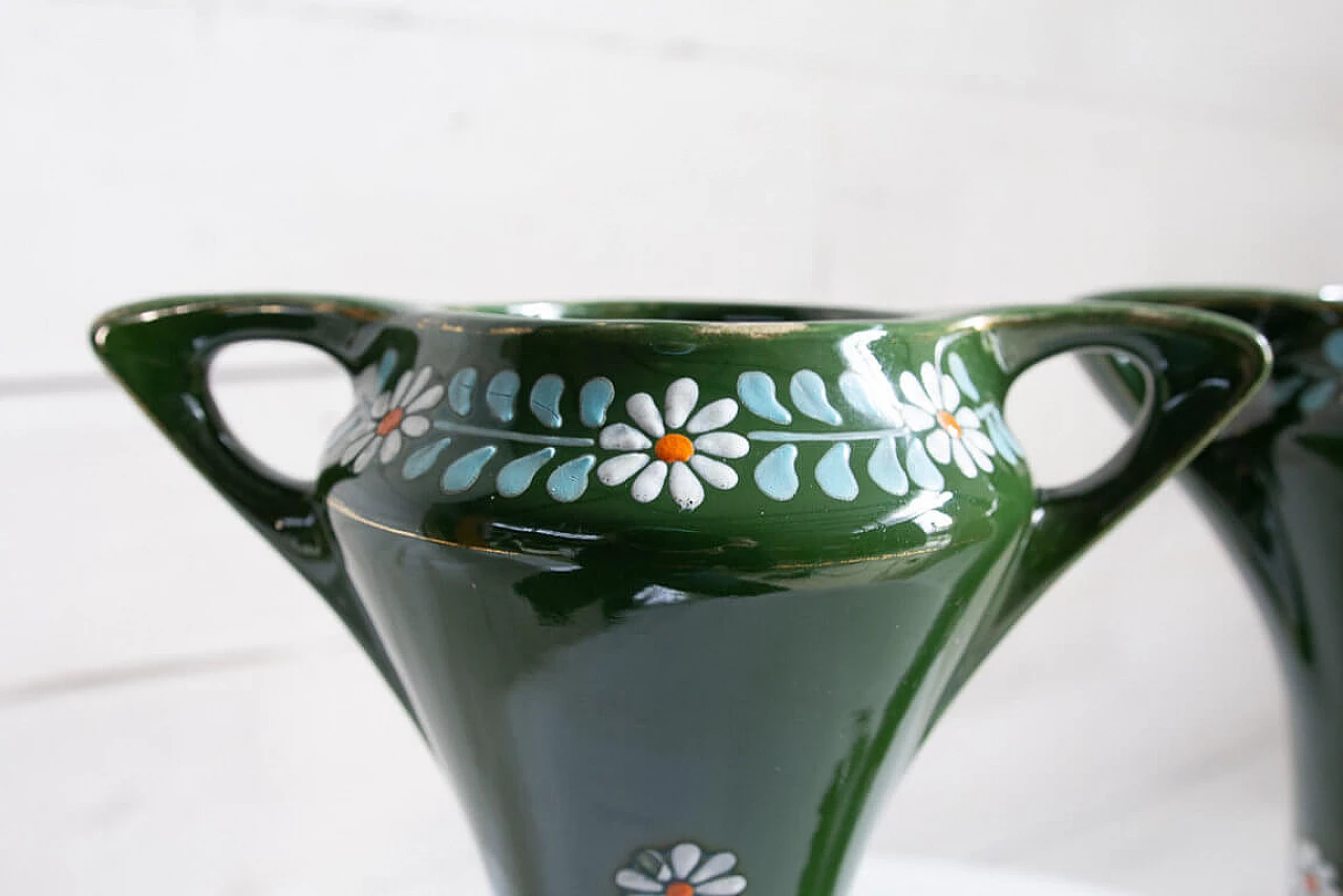 Coppia vasi in Barboutine Art Nouveau, inizio '900 1199490
