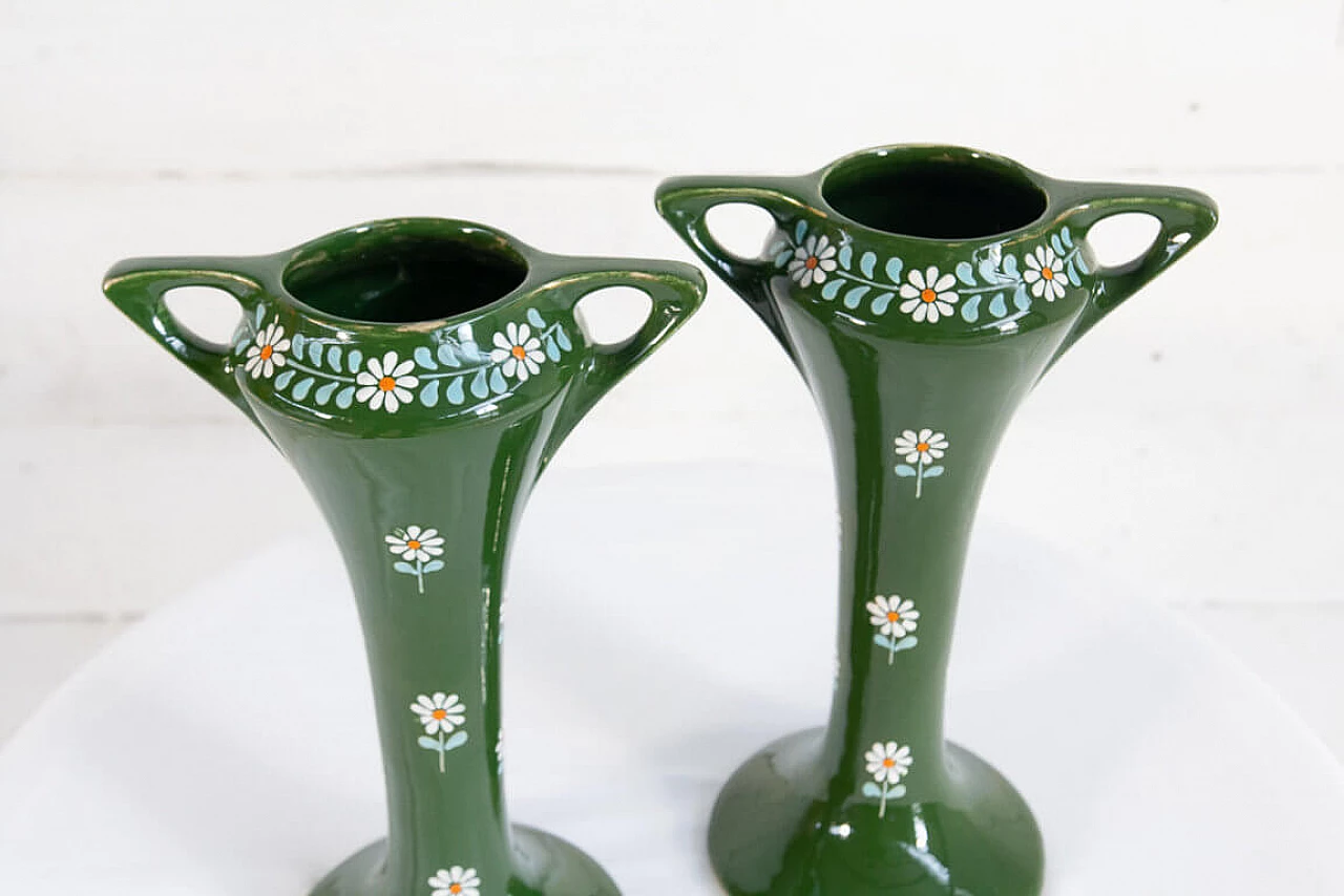 Pair of Barboutine Art Nouveau vases, early '900 1199494