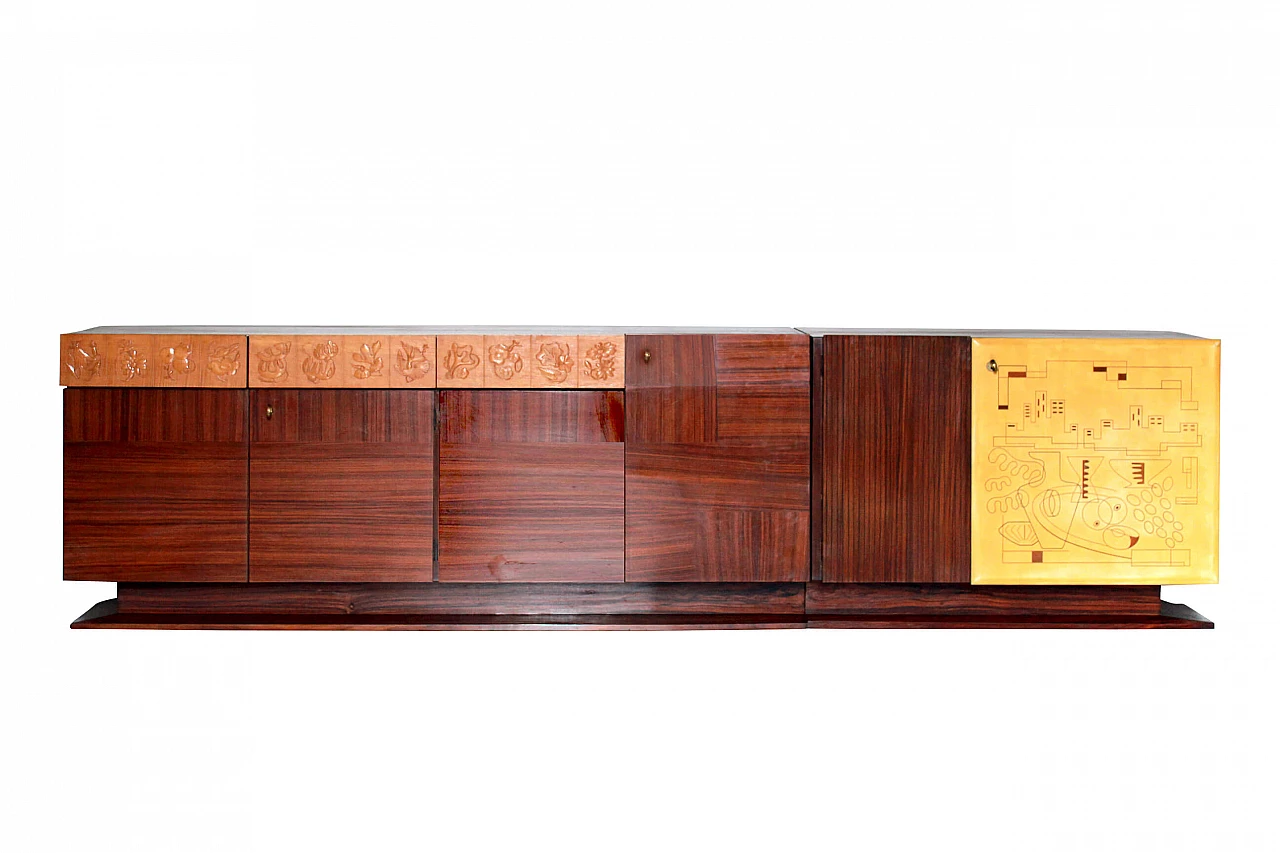 Sideboard in rosewood by Vittorio Dassi, 1960s 1199594