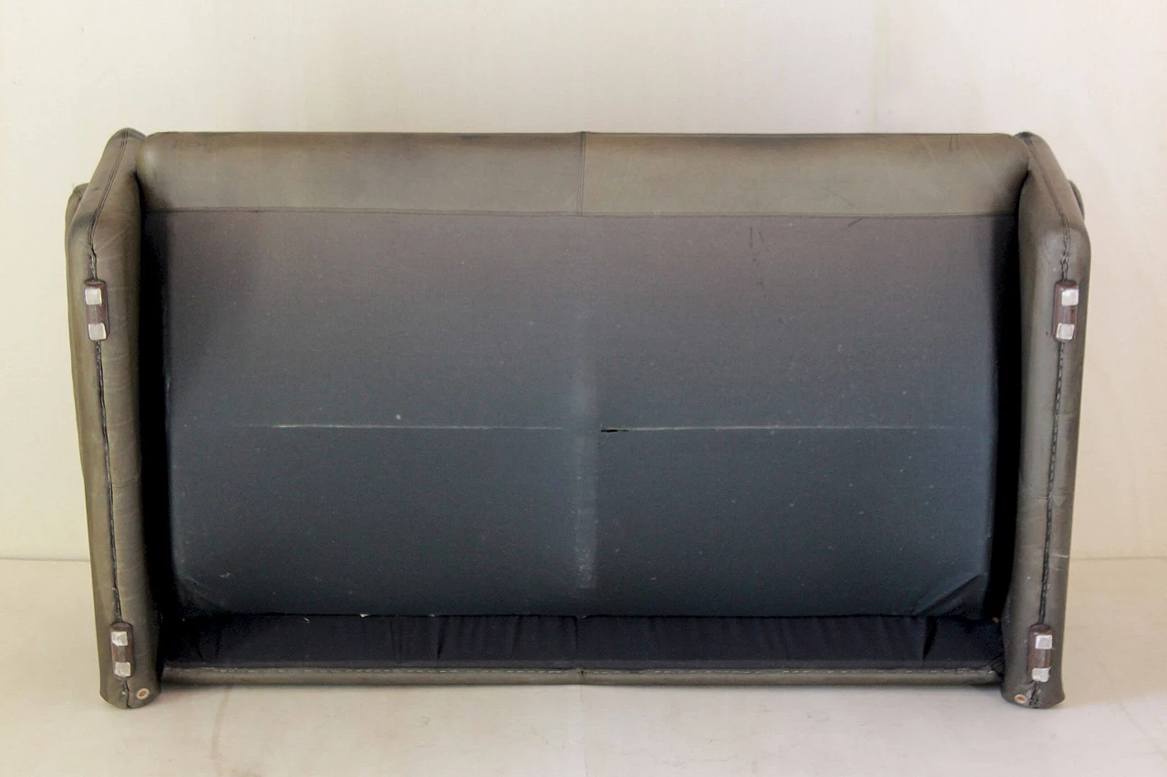 Coronado sofa by Afra and Tobia Scarpa for B&B in vintage brown leather, 1960s 1199819