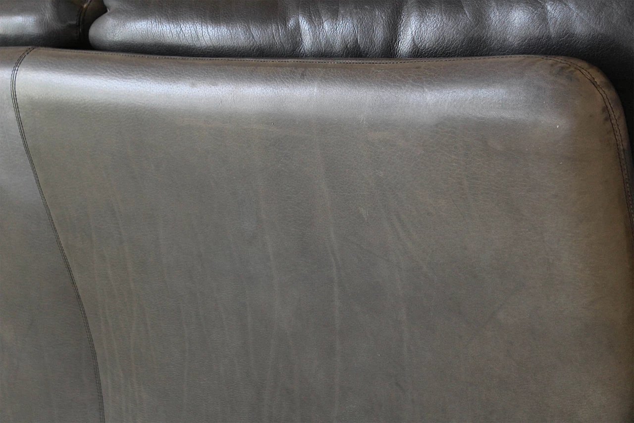 Coronado sofa by Afra and Tobia Scarpa for B&B in vintage brown leather, 1960s 1199830