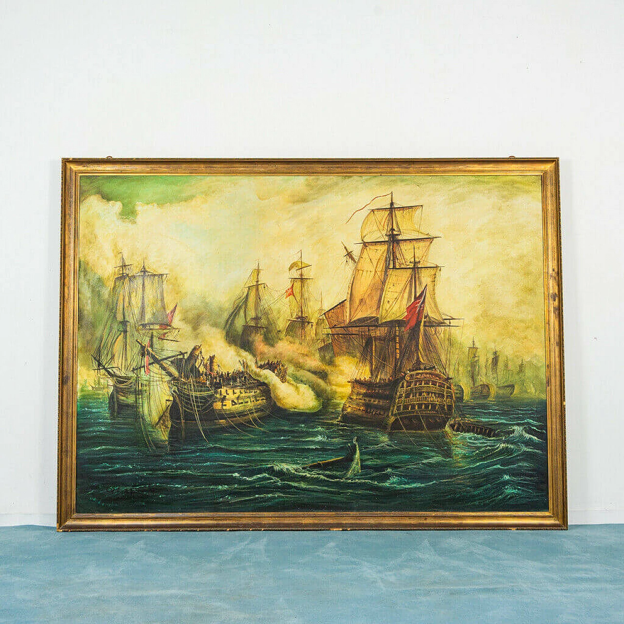 Painting of the Battle of Trafalgar by Barnaba, 70s 1199925