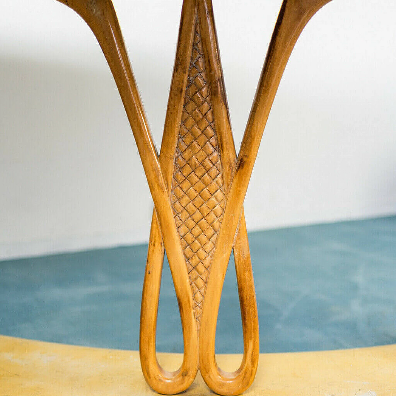 Dining table with 6 chairs by Vittorio Dassi, 1940s 1199952