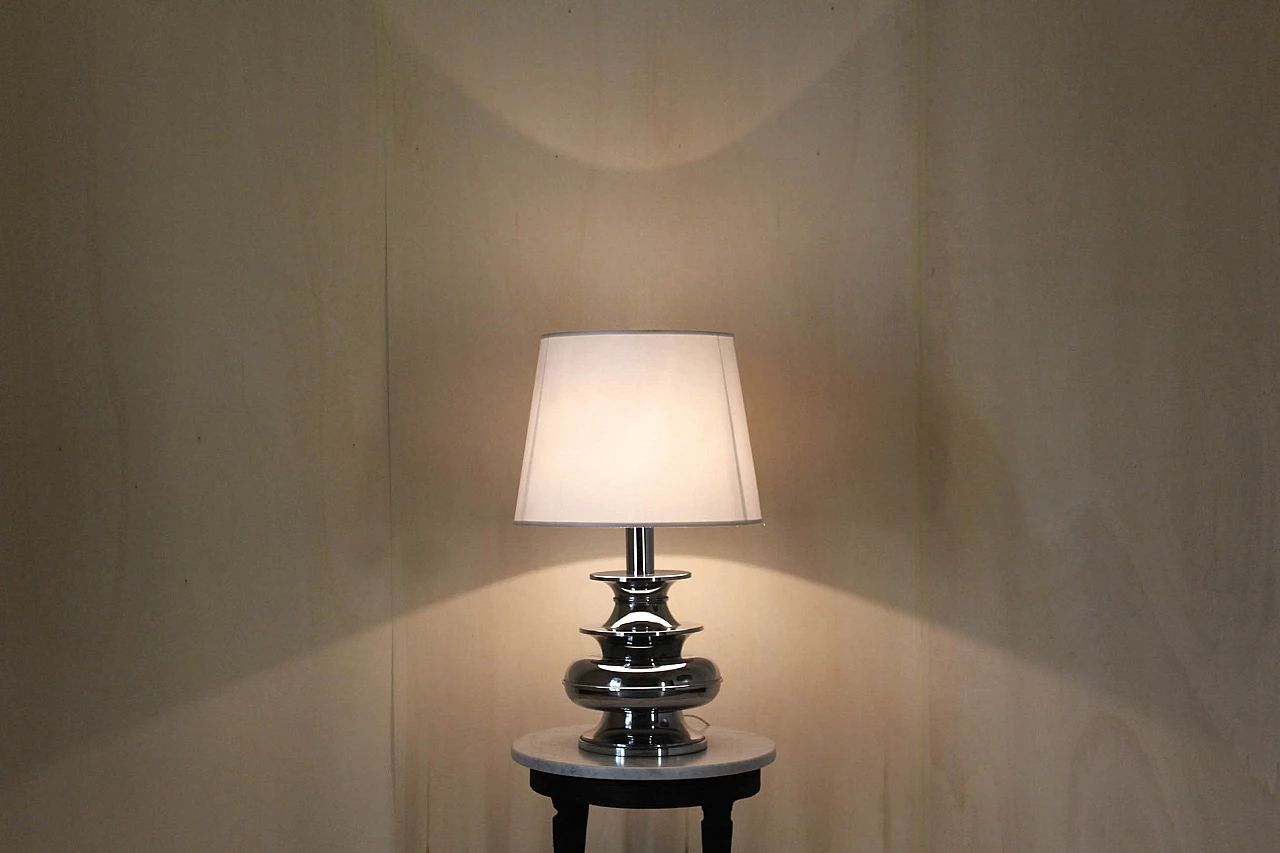 Vintage chromed lamp, 50s 1200005