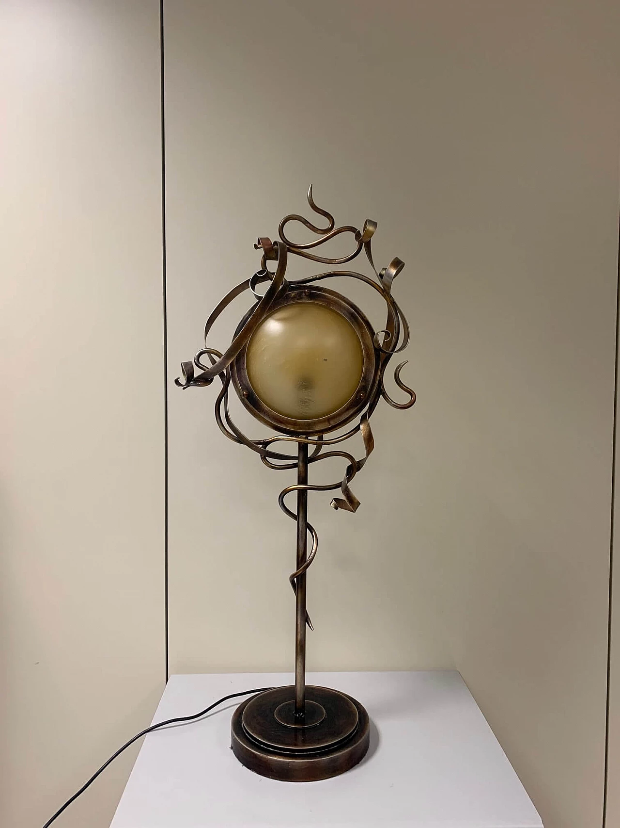 Wrought iron table lamp by Leeazanne for Lam Lee Group, 1990s 1200451