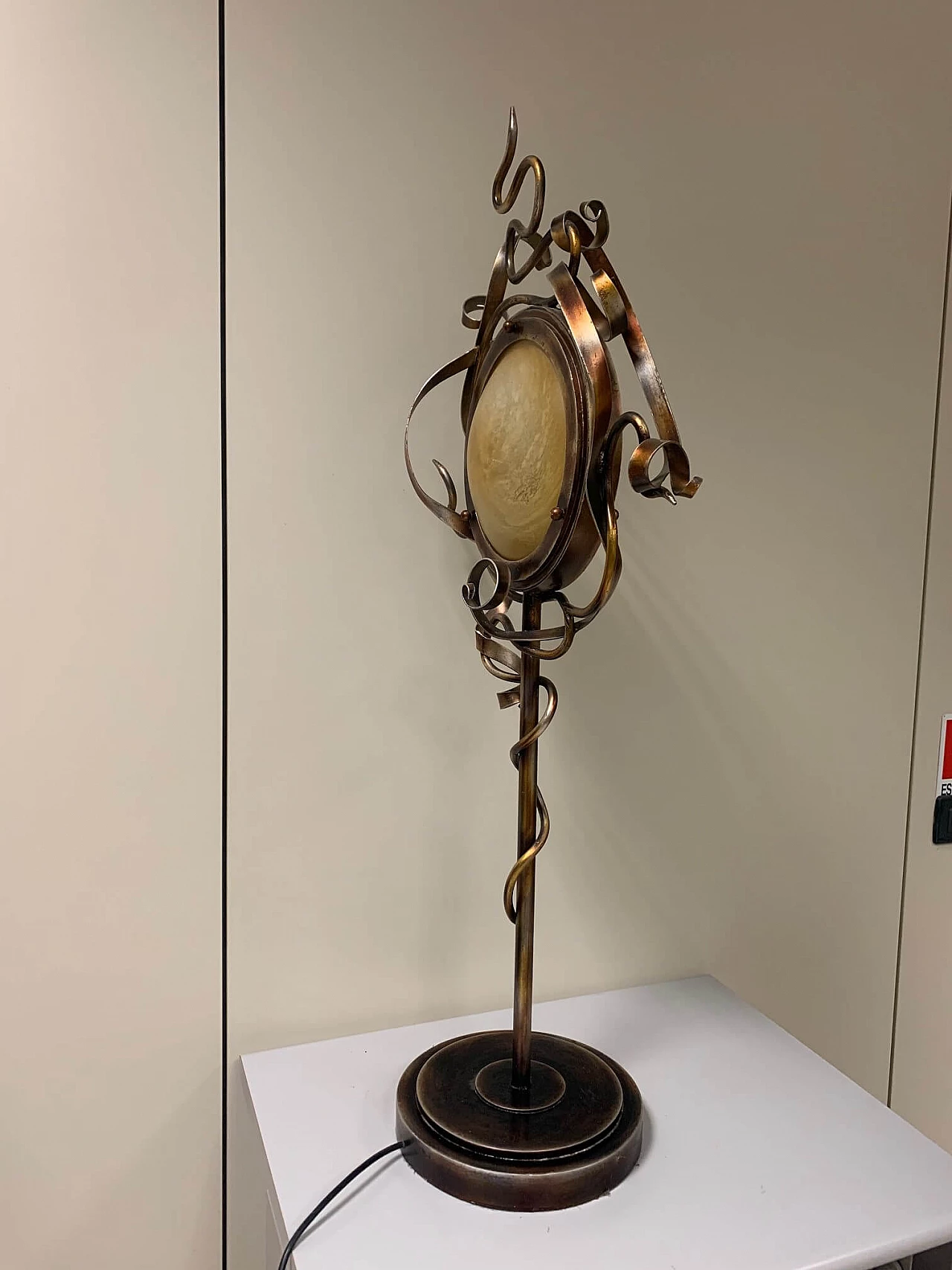 Wrought iron table lamp by Leeazanne for Lam Lee Group, 1990s 1200455