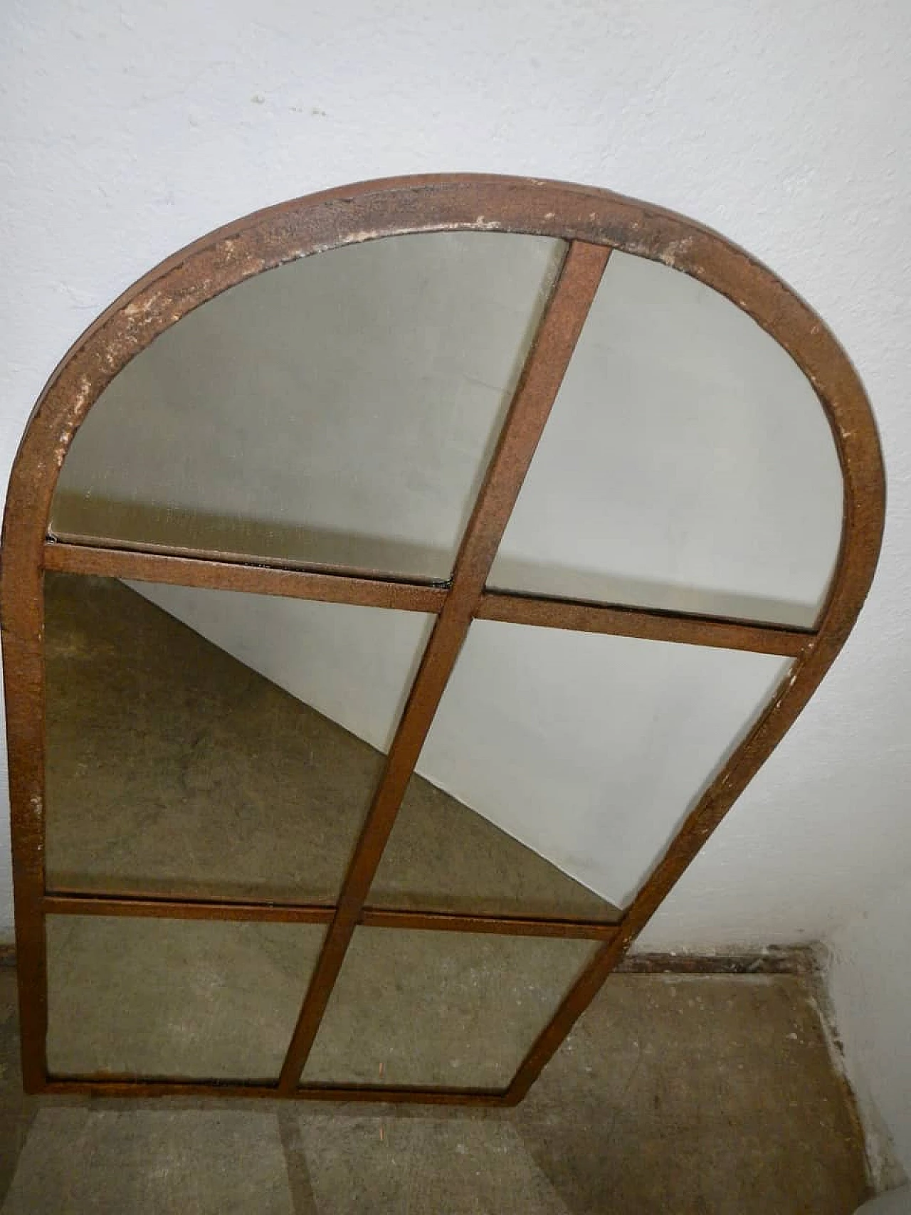 Specchio con telaio in ferro, anni '40 1200667