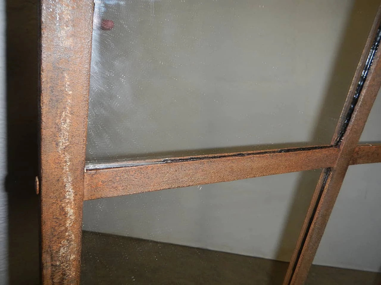 Specchio con telaio in ferro, anni '40 1200684