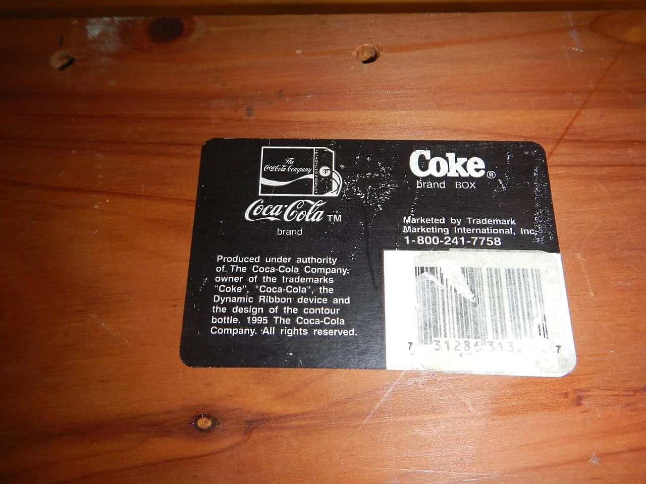 Coca Cola wooden key holder, 70s 1200778
