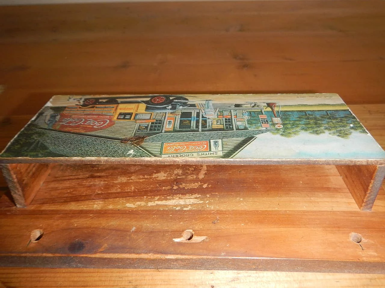 Coca Cola wooden key holder, 70s 1200779