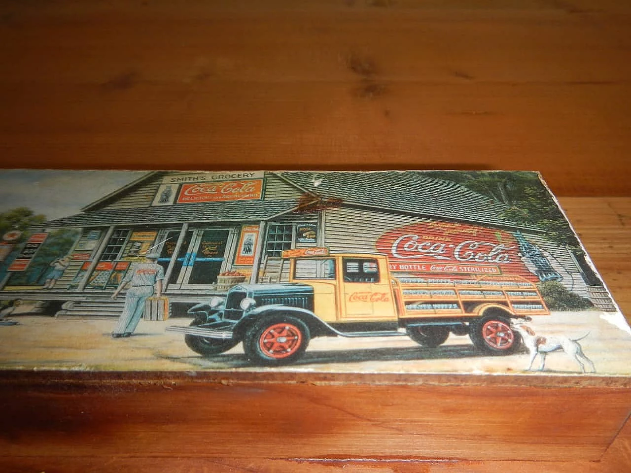 Coca Cola wooden key holder, 70s 1200780