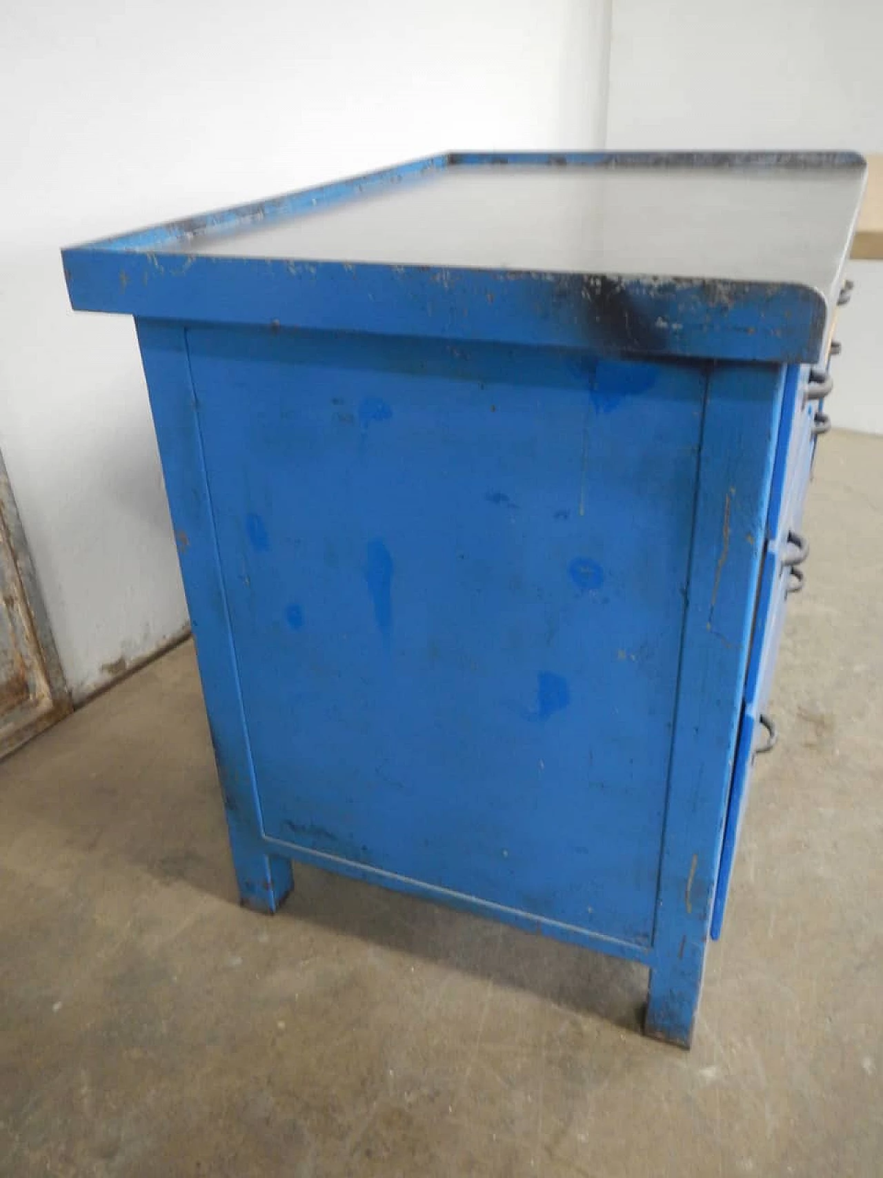 Industrial bench with drawers, 70s 1200906
