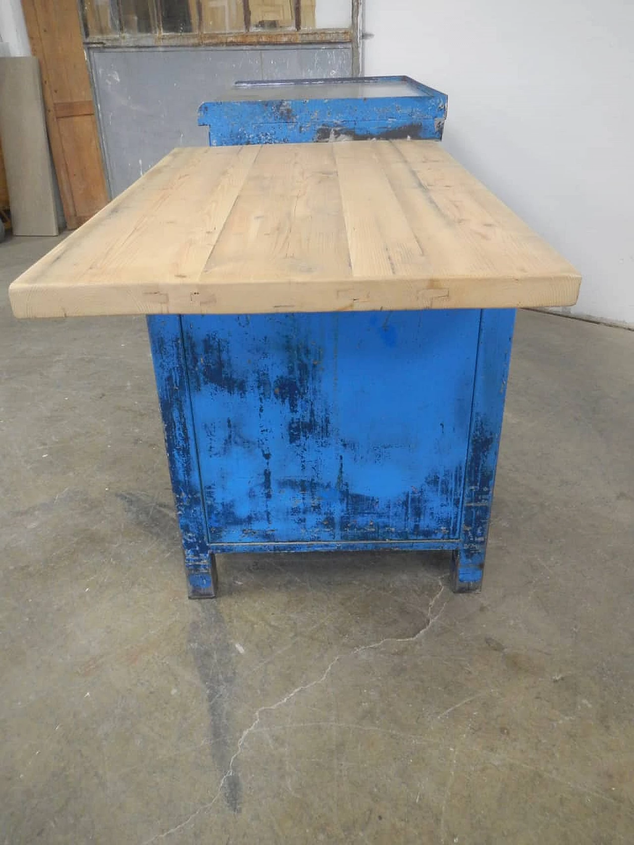 Industrial bench with drawers, 70s 1200908
