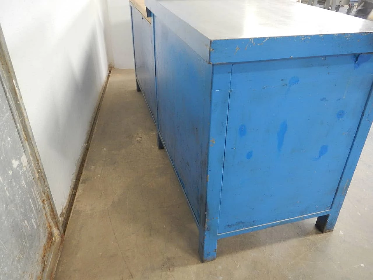 Industrial bench with drawers, 70s 1200911