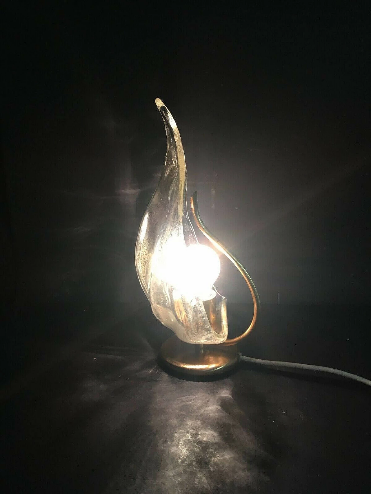 Murano glass table lamp by La Murrina, 80s 1201065