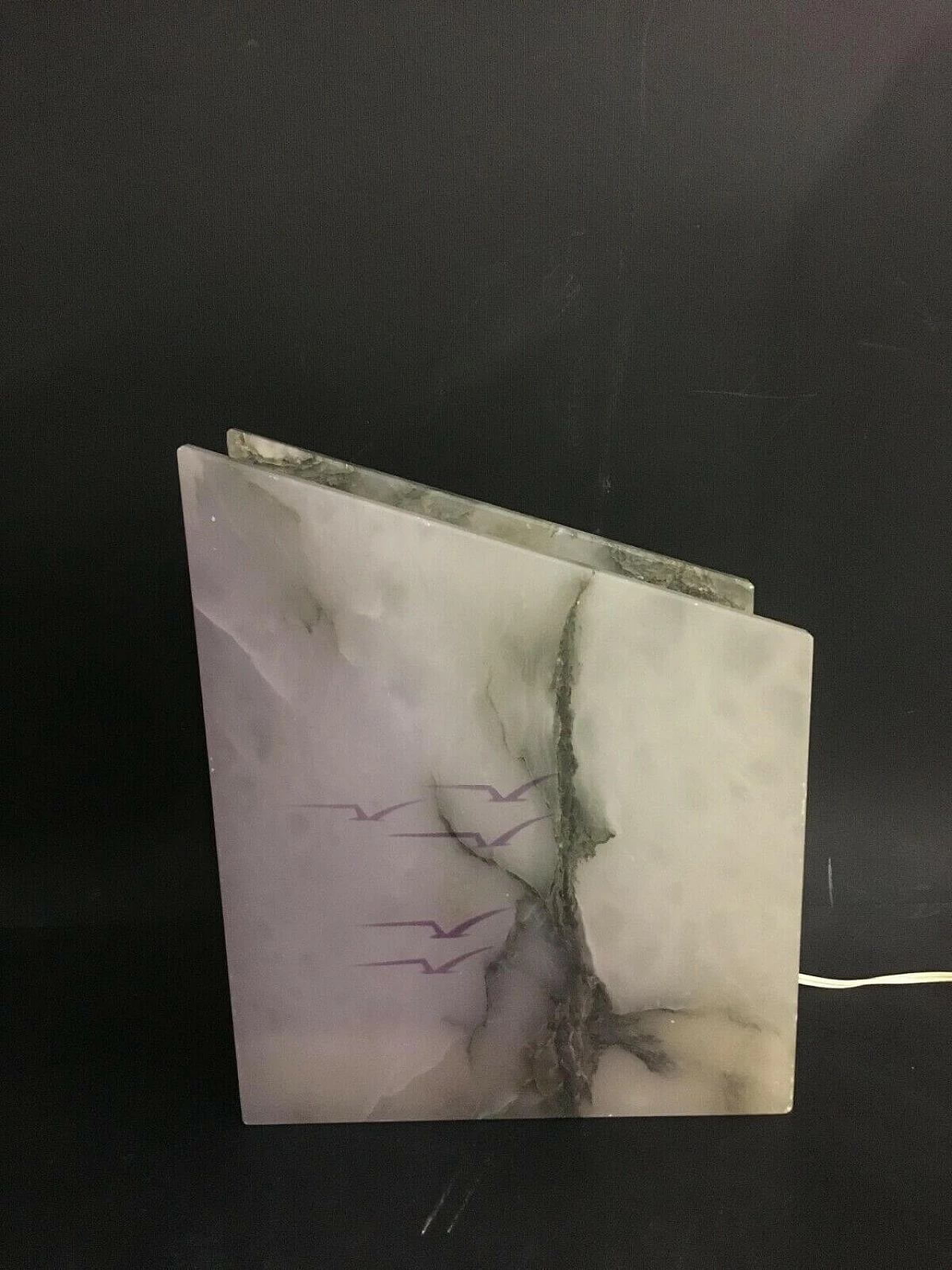 Lampada da tavolo in alabastro di Volterra, anni '60 1201160