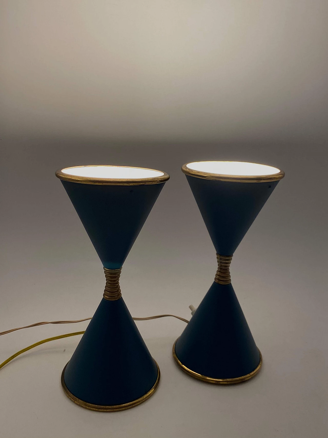 Pair of Clessidra lamps by Angelo Lelii for Arredoluce, 1960s 1201471