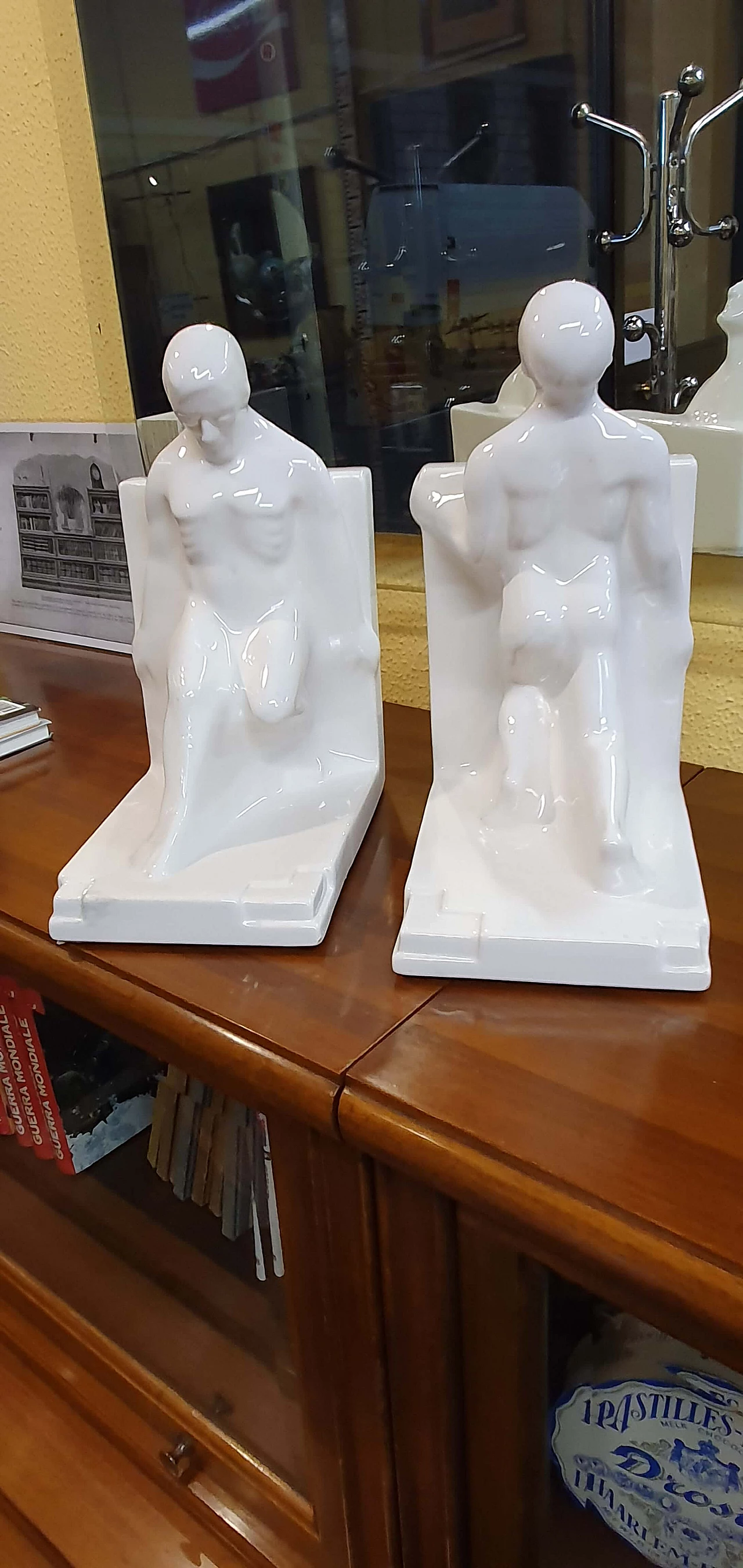 Pair of ceramic bookends by Godefridus Boonekamp, 1940s 1202217