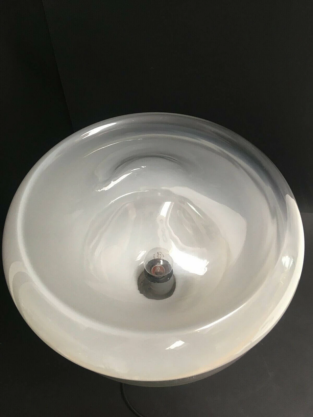 Table lamp in Murano glass and glazed terracotta, 60s 1202365