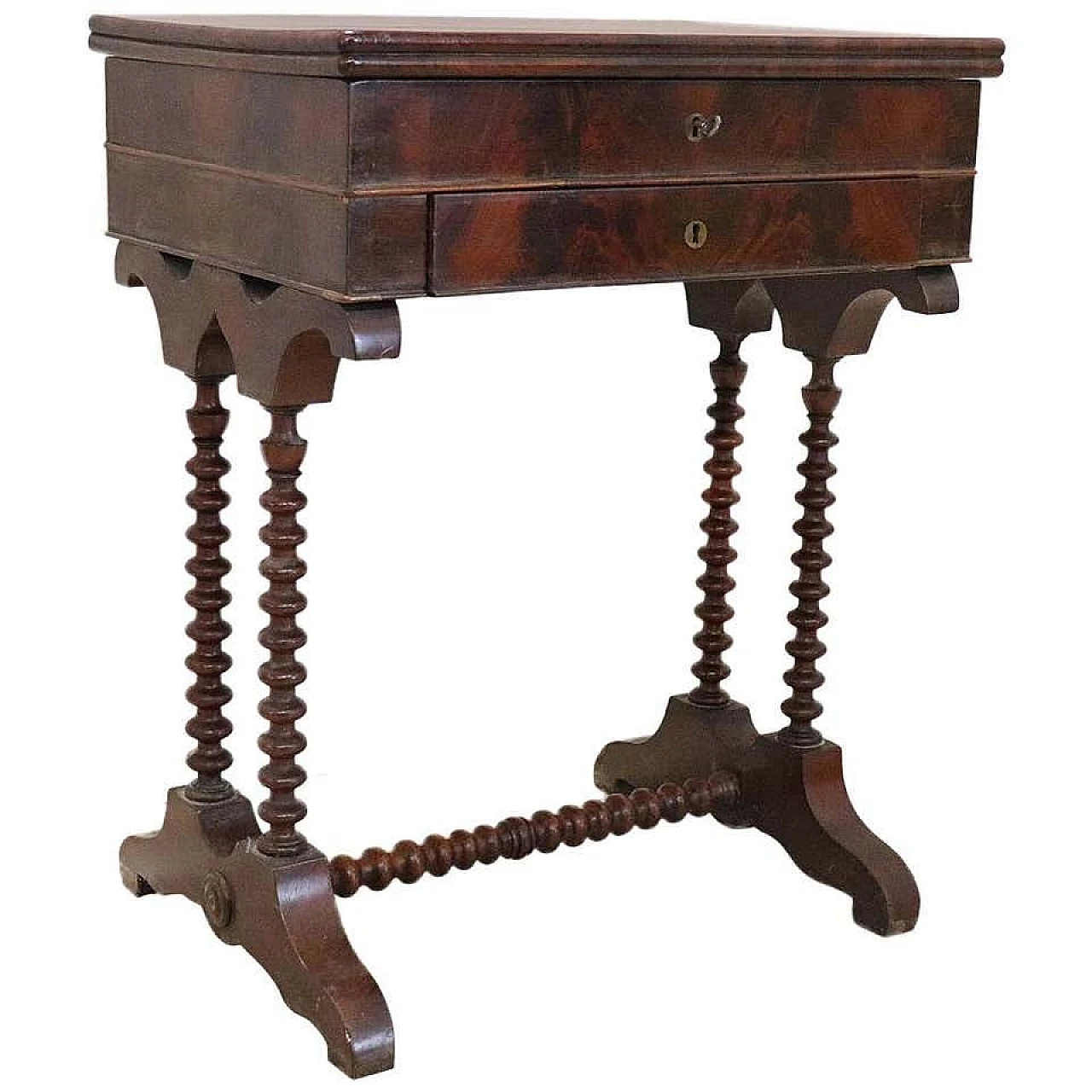 Antique mahogany side table, mid 19th century 1202538