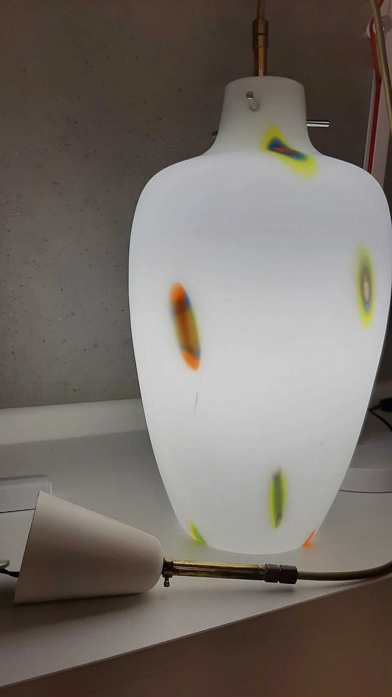 Suspension lamp in Murano glass, 1950s 1202569