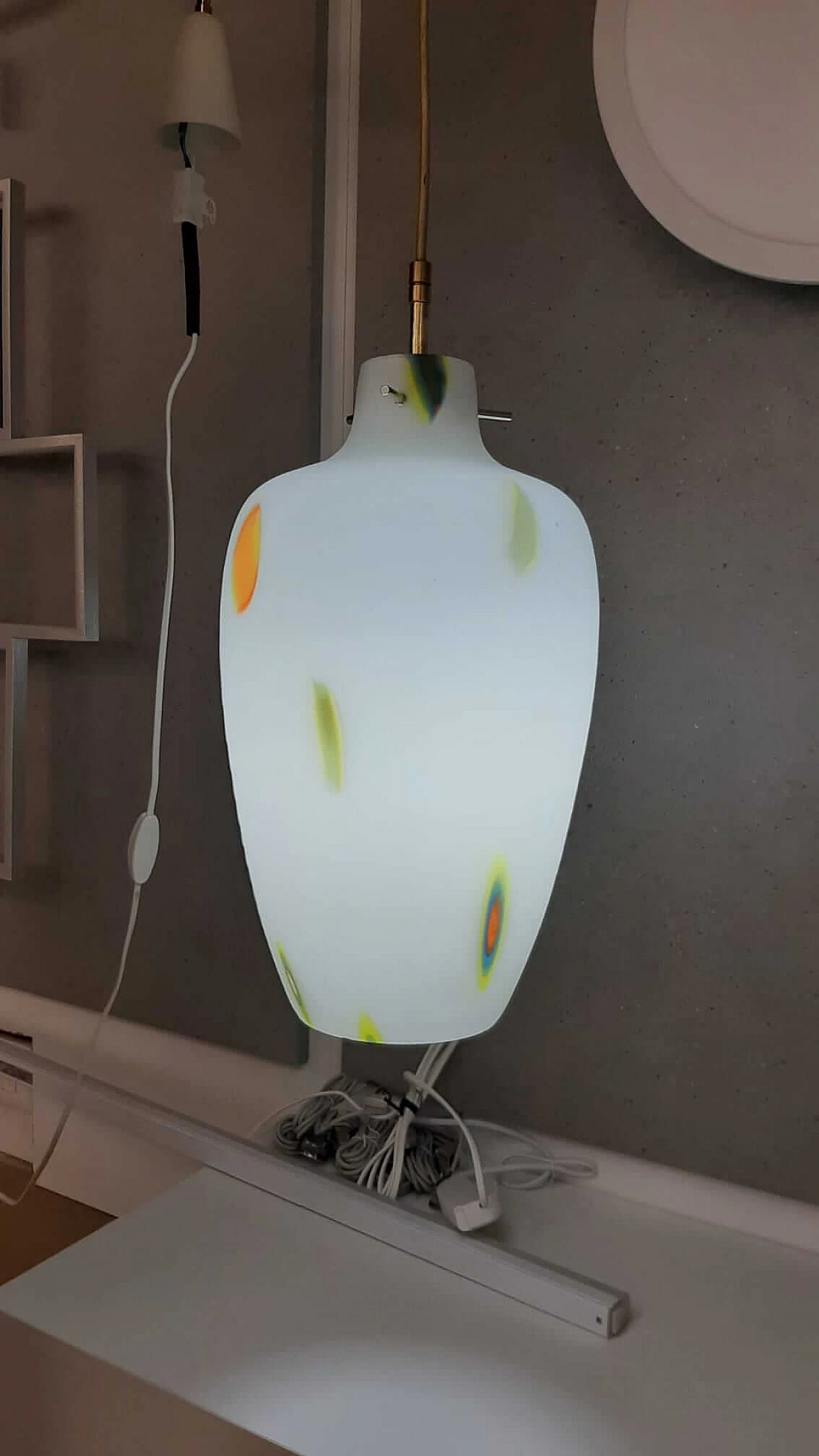 Suspension lamp in Murano glass, 1950s 1202570