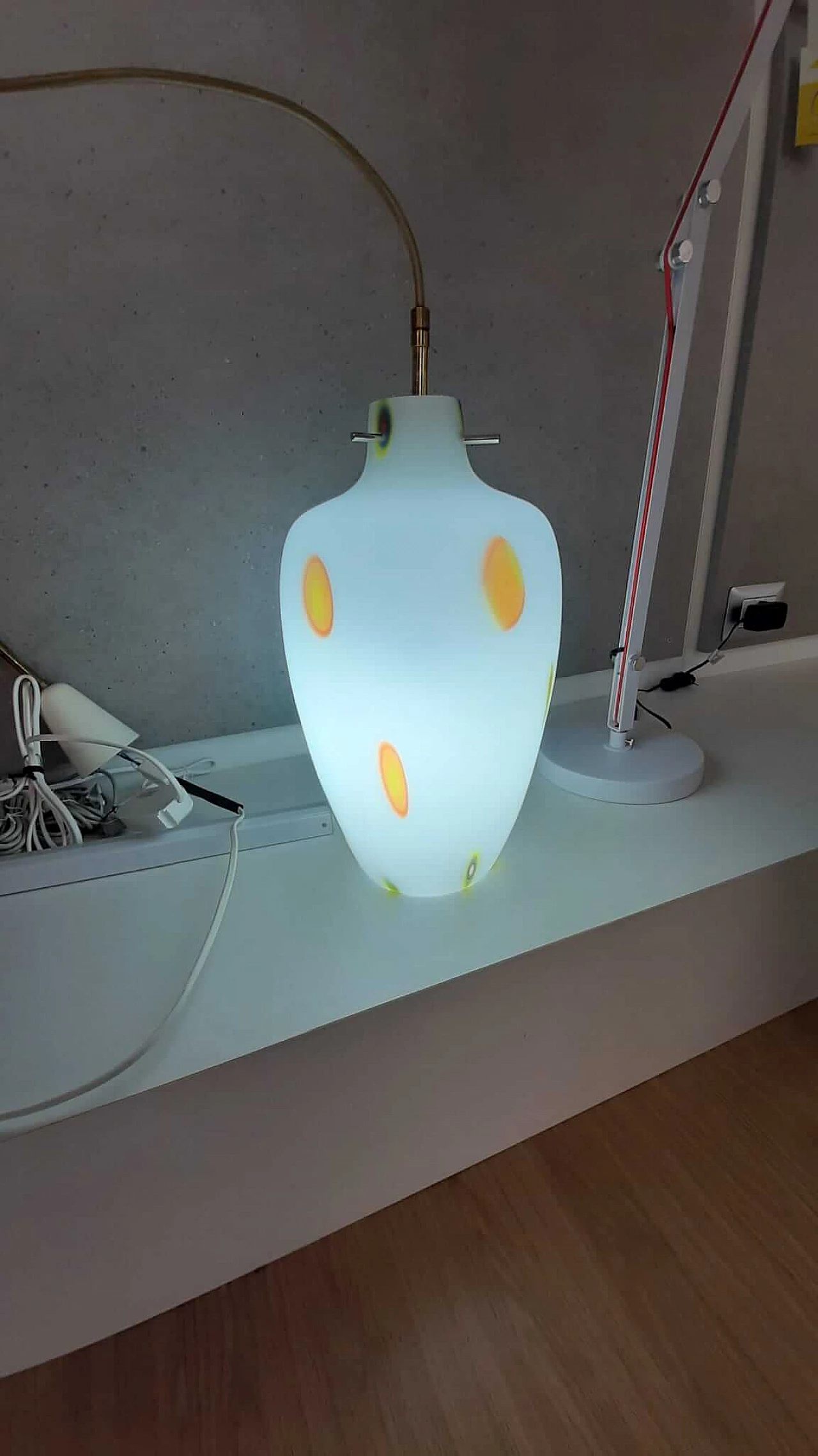 Suspension lamp in Murano glass, 1950s 1202572