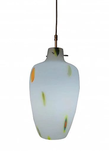 Suspension lamp in Murano glass, 1950s