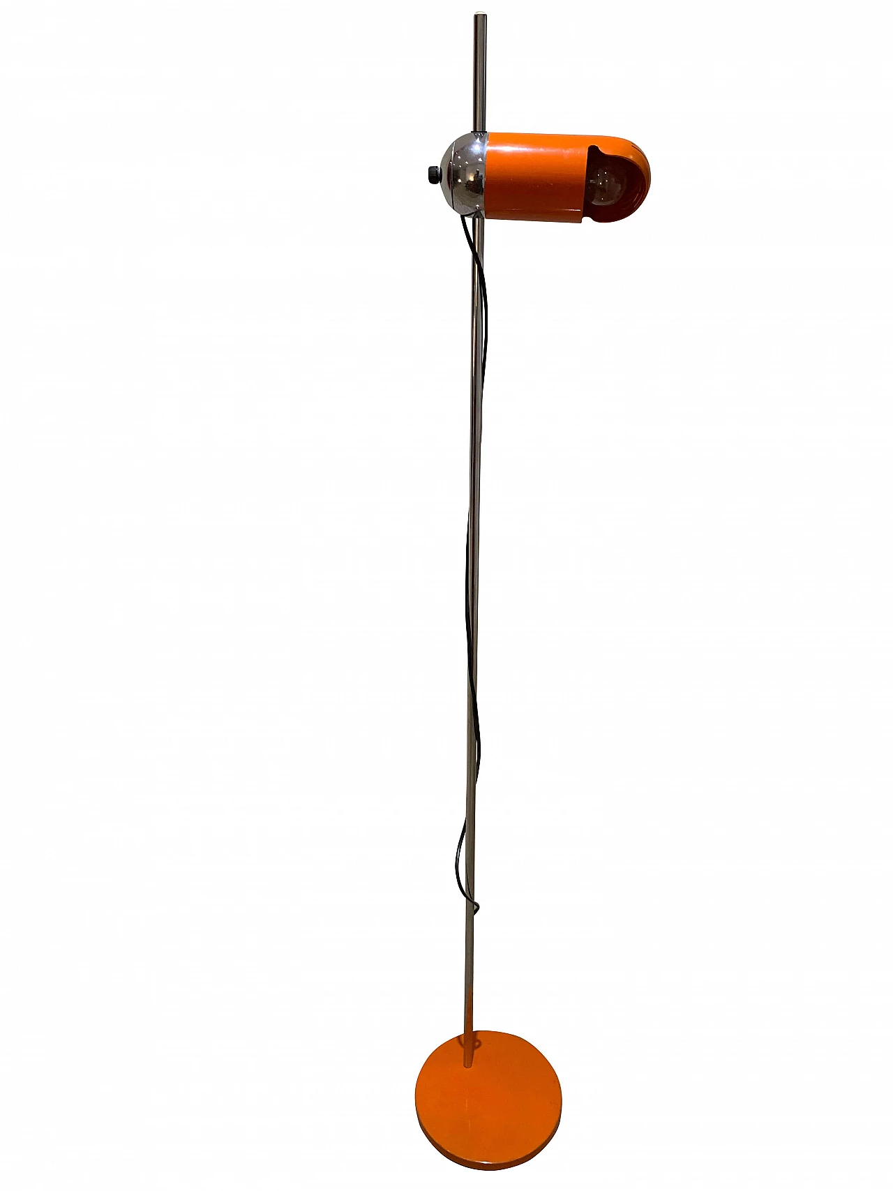 Lampada da terra arancione, anni '60 1202723