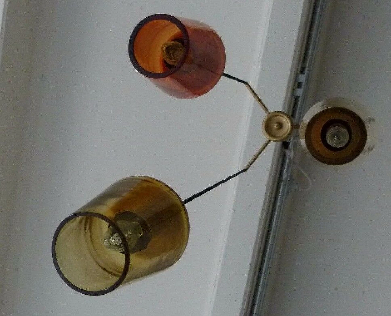 Lampadario in vetro di Murano di Flavio Poli per Seguso, anni '50 1202788