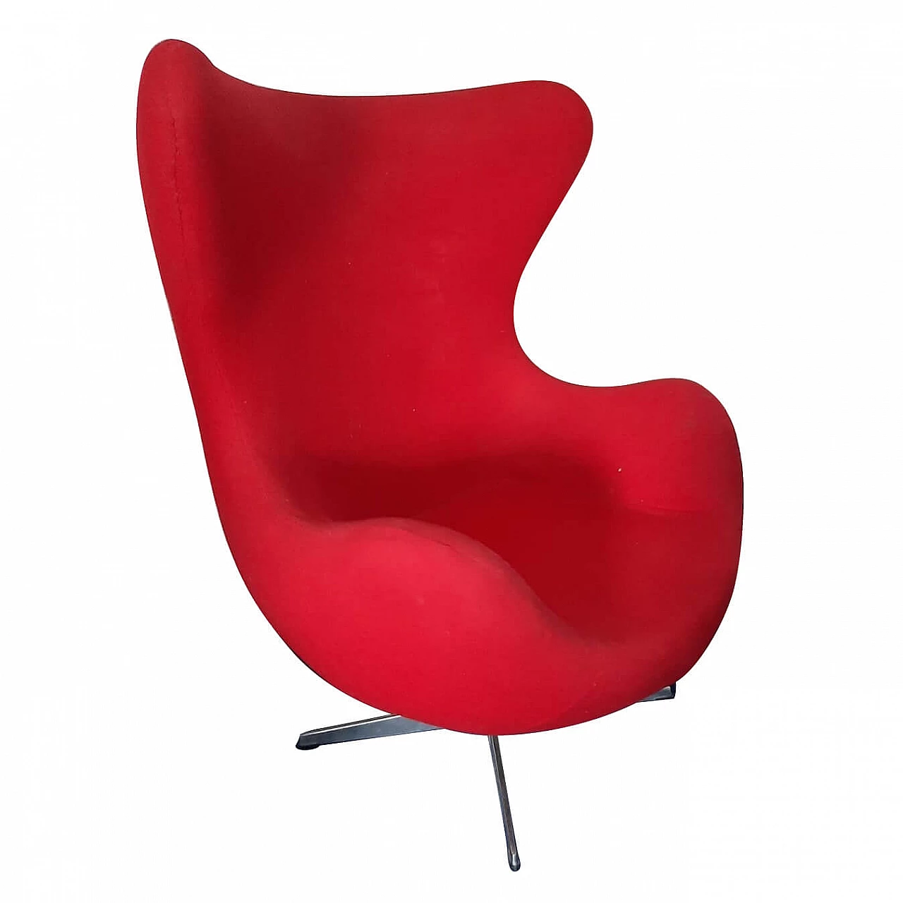 Red swivel armchair, 1990s 1202840
