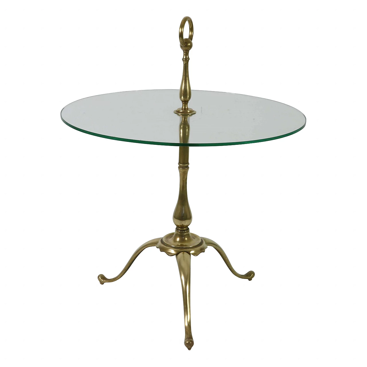 Coffee table in brass and glass, 1950s 1202860