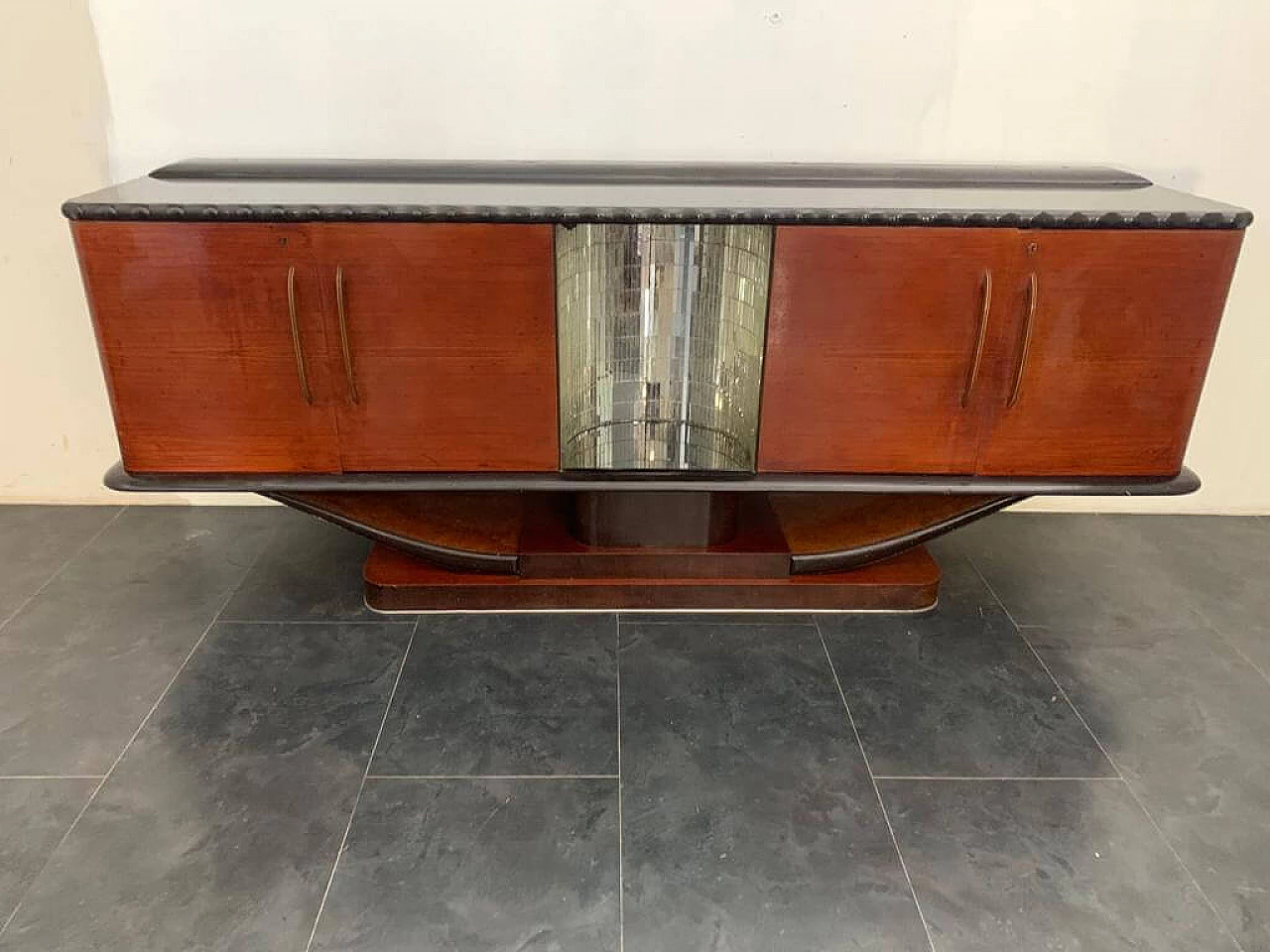 Mahogany sideboard with mirror niche, 1930s 1203034