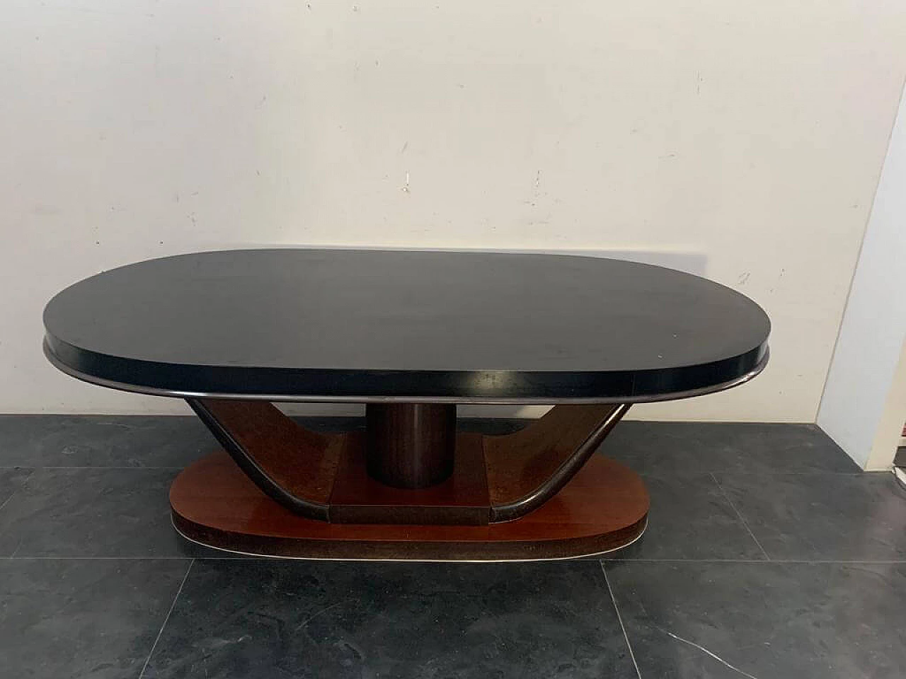 Art Deco mahogany oval dining table, 1920s 1203039