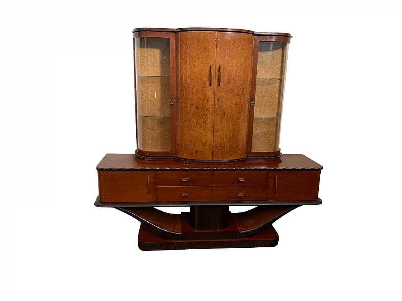 Art Deco mahogany showcase, 1930s 1203056