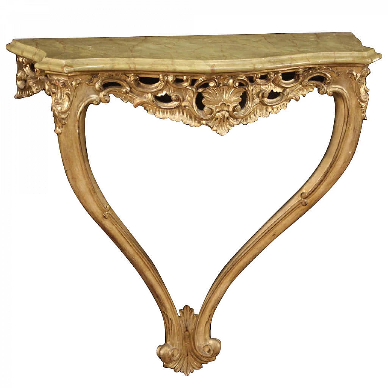 Piccola console francese laccata e dorata 1203130