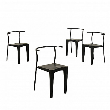 4 Dr. Glob chairs by Philippe Starck for Kartell, 90s