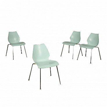 4 Maui chairs by Vico Magistretti for Kartell, 90s