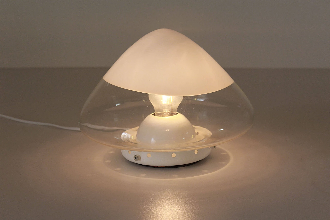 Carlo Nason Murano glass table mushroom lamp for Mazzega, 70s 1203400
