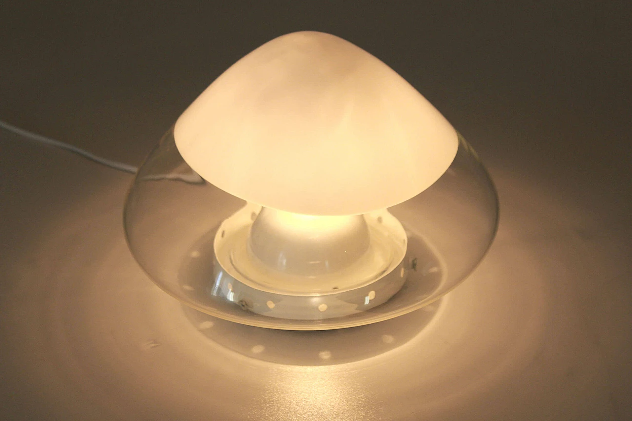 Carlo Nason Murano glass table mushroom lamp for Mazzega, 70s 1203401