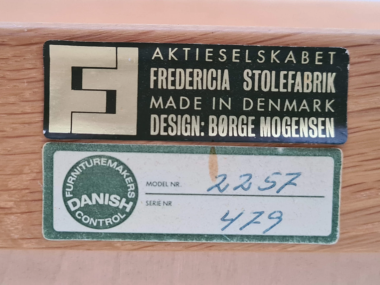 Danish armchair by Børge Mogensen, 80s 1203465