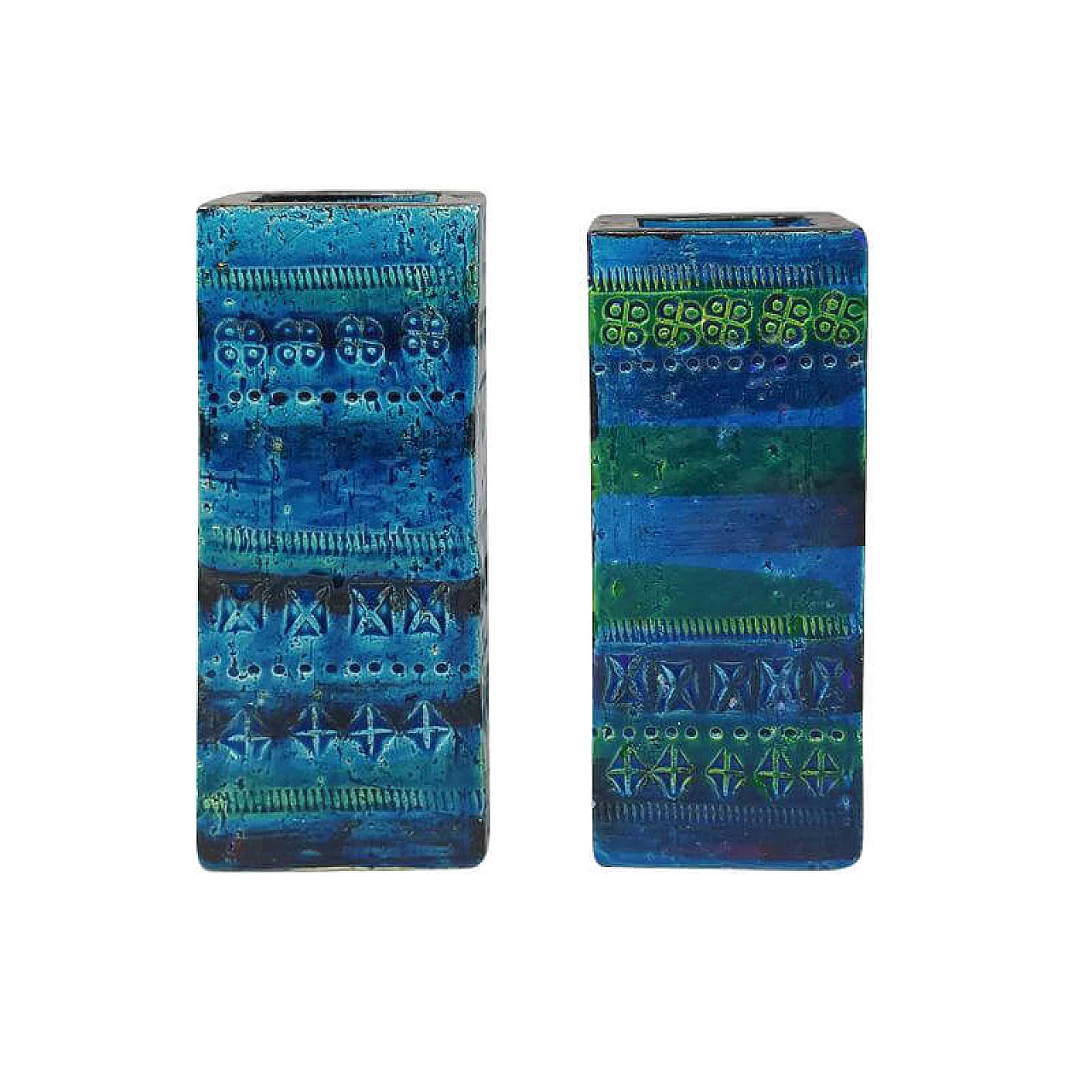 Coppia di vasi in ceramica di Aldo Londi per Bitossi, anni '60 1203972