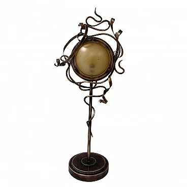 Wrought iron table lamp by Leeazanne for Lam Lee Group, 1990s