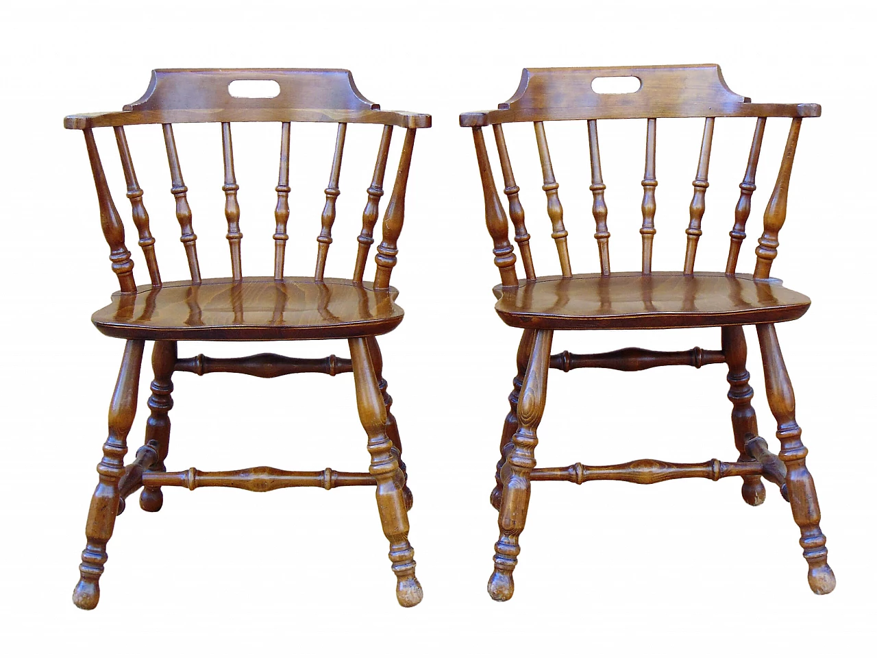Pair of country chairs, 50s 1204200